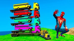 ГОНОЧНАЯ ТРАССА С ПРЕПЯТСТВИЯМИ ДЛЯ СУПЕРГЕРОЕВ! ЧЕЛОВЕК ПАУК ПРОТИВ БЭТМЕНА И ХАЛКА! ГТА5! часть 9