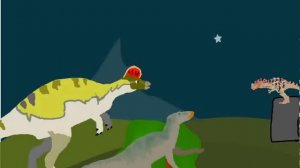 трейлер. три динозавра