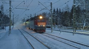 Летим в Москву! ЧС7-2хх с поездом №103 Ярославль–Москва | Челюскинская