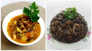 Вкусные БЛЮДА с ГРИБАМИ (два рецепта)! Пошаговые рецепты!