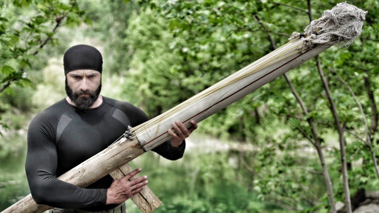 Необычный способ лова рыбы / Ракетная рыбалка / Рыбалка с помощью ракеты смотреть онлайн