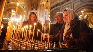 Рождественская служба в храме Христа Спасителя: прямой эфир