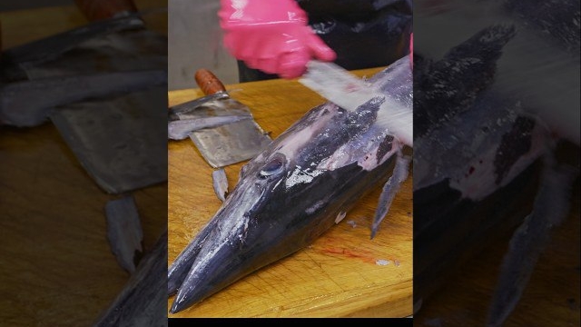 Удивительно! Навыки разделки рыбы ваху