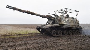 Гаубица «Мста-С» уничтожила опорный пункт боевиков ВСУ. Лучшее видео из зоны СВО