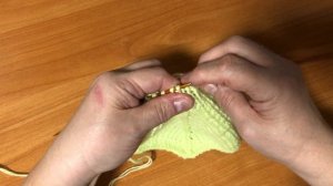 Убавка петель в середине полотна