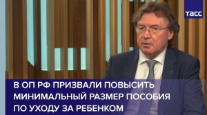 В ОП РФ призвали повысить минимальный размер пособия  по уходу за ребенком