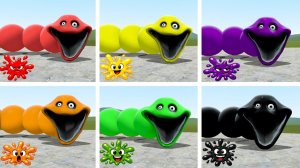 Совершенно новые цветные голодные черви в garry's mod