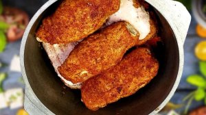 ЗАМЕНА КОТЛЕТАМ ПО-КИЕВСКИ! ТАКУЮ КУРИЦУ ВЫ ЕЩЕ НЕ ЕЛИ! Сочные куриные рулетики с грибами и сыром