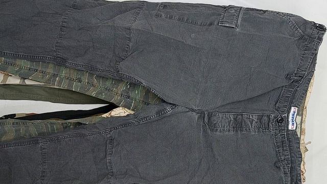 Штаны мужские карго секонд оптом 9 пак