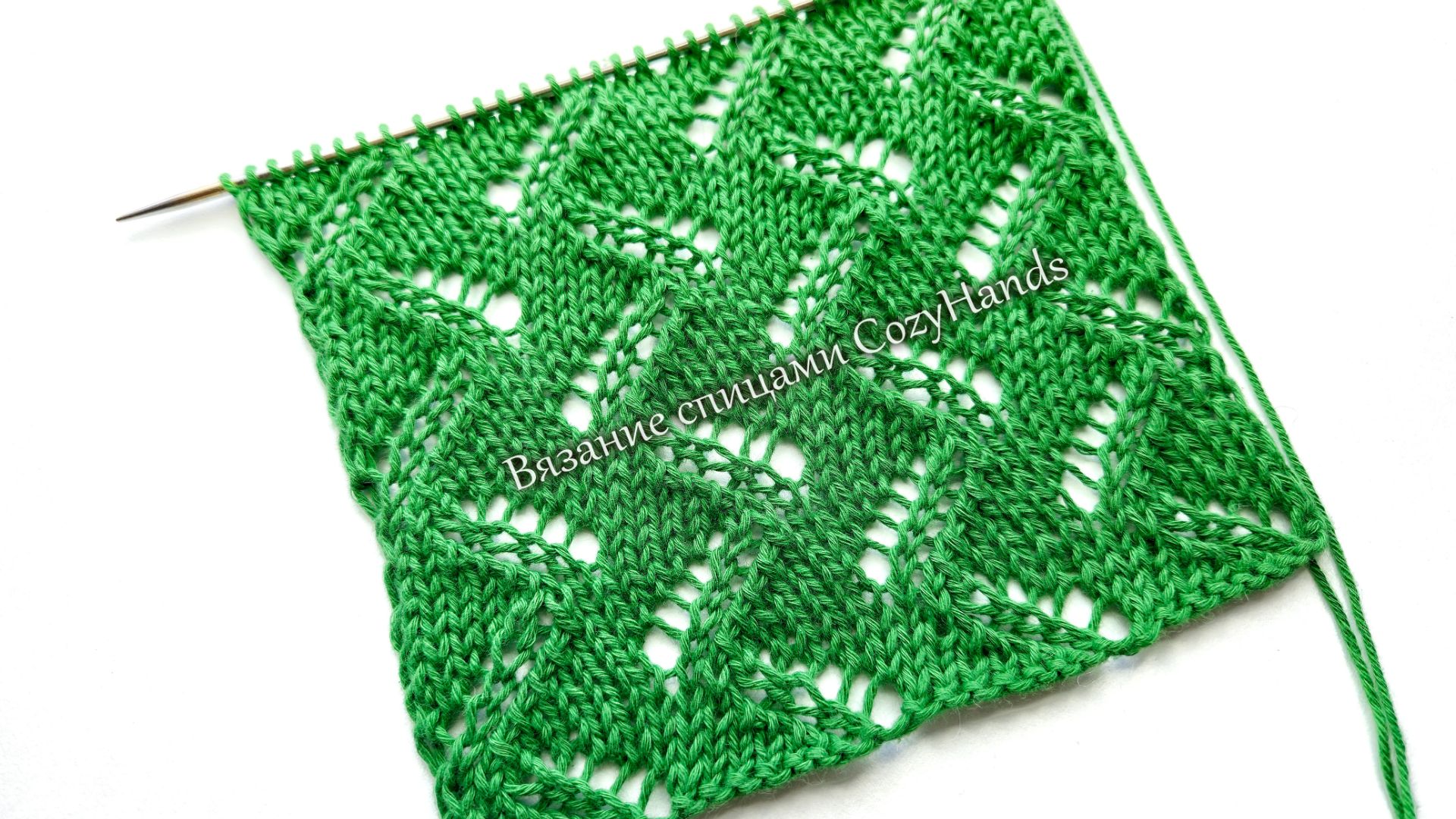 Красивый ажурный узор Зигзаги ⭐️ Для вязания джемпера, топа, палантина ⭐️ Схема смотреть онлайн