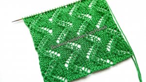 Красивый ажурный узор Зигзаги ⭐️ Для вязания джемпера, топа, палантина ⭐️ Схема