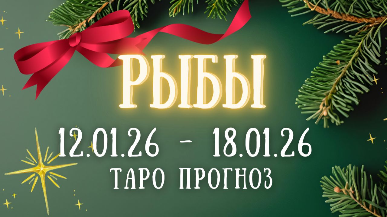 РЫБЫ ♓ таро прогноз на неделю 12.01.26 - 18.01.26 смотреть онлайн