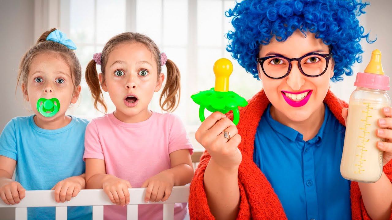 Забавная няня для детей — как Майя шутит с няней смотреть онлайн