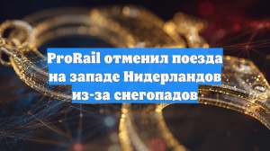 ProRail отменил поезда на западе Нидерландов из-за снегопадов