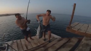 Поймал ПАРУСНИКА с берега!РЫБАЛКА НА МОРЕ