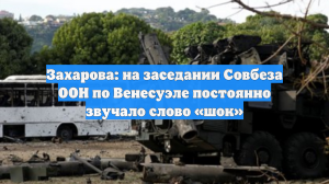 Захарова: на заседании Совбеза ООН по Венесуэле постоянно звучало слово «шок»
