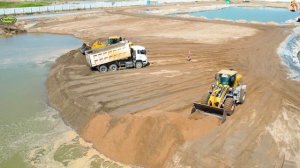 Строительство, высотные съёмки, обзор засыпки