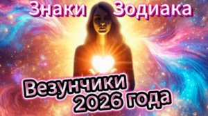 Знаки Зодиака Везунчики 2026 года!