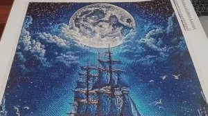 Финиш, Корабль. Алмазная мозаика. Видео из архива