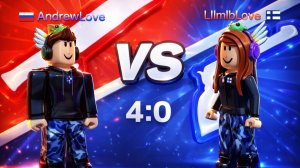 🇷🇺 AndrewLove Против LllmlbLovel 🇫🇮 🤯 - Убийцы против шерифов дуэль Роблокс Игра