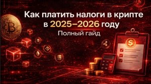 Как платить налоги в крипте в 2026. Полный гайд