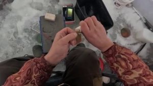 Рыбалка в рождество удалась трудовая. Река Нура.