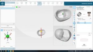 1) Work NC - коронка