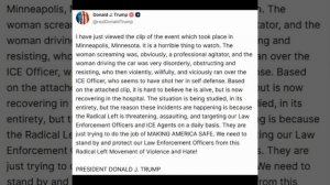 Трамп ожидаемо поддержал убийство женщины офицером (стрелял 3 раза в упор и убивал зная что снимают)