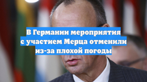 Bild: Мерц отменил мероприятие из-за снегопада в Германии