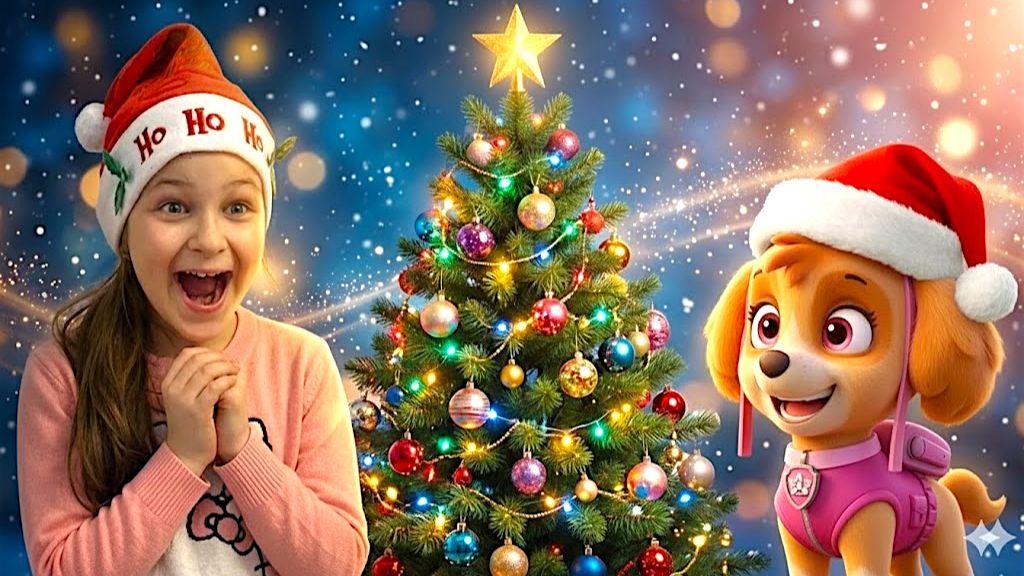 🎄 Алиса и Скай украшают новогоднюю ёлку! ✨ смотреть онлайн