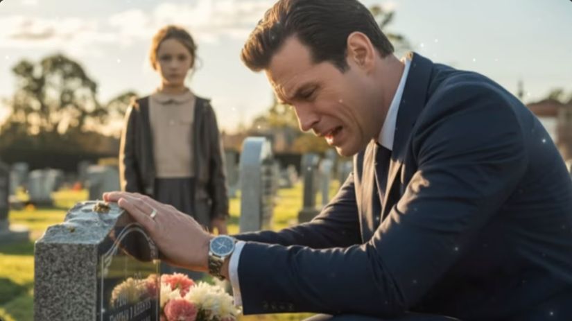 Миллионер рыдал на могиле дочери, пока бедная девочка не сказала: «Папа, я здесь!