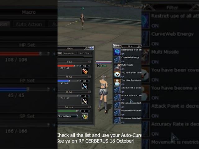 AUTO-CURE MACRO NEW FEATURE RF CERBERUS 2025 liverfonline rfonlineindonesia rfcerberus rfonline