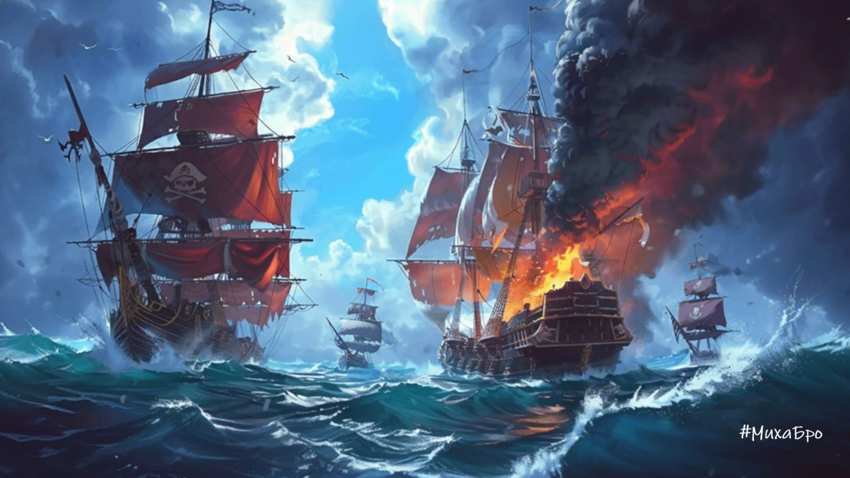 Пиратские корабли: строй и сражайся смотреть онлайн