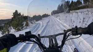 01.2025 По лесам, по полям, синий Dingo T150 едет там! Покатушки на снегоходе.