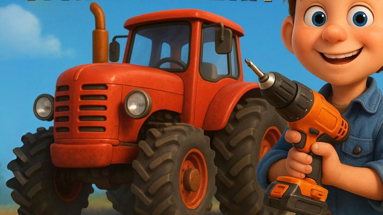 ПЕСНЯ ПРО ТРАКТОР. Весёлая песека для детей! смотреть онлайн