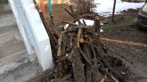 Работа вчера ! Пилка веток ! Погода ! Катаклизмы на юге повредили свет у старшей дочки ! Юг России🎄