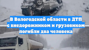 В Вологодской области в ДТП с внедорожником и грузовиком погибли два человека