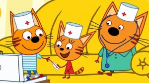 Три Кота Мультфильм Больница для котят.