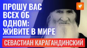 "Не ищите в других недостатков, иначе выйдет зло" - старец Севастиан Карагандинский