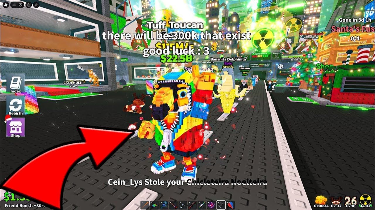 УКРАДИ БРЕЙНРОТ😱ЭТО НОВЫЙ ЛИМИТИРОВАННЫЙ TUFF TOUCAN В STEAL A BRAINROT РОБЛОКС смотреть онлайн