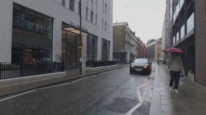 Дождливое зимнее утро Лондона прогулка по Тайбернии Мэрилебону и Фицровии 🌧️❄️