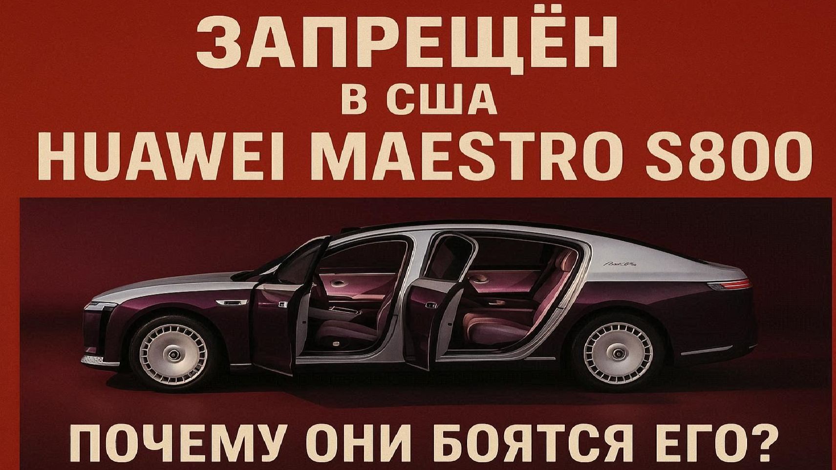 Huawei Maestro S800 — Китайский Rolls-Royce за $100,000 Полный обзор, почему его БОЯТСЯ в США смотреть онлайн