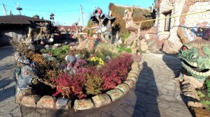 бордюр цветочник из  арт бетона оформление дачи мастер класс.