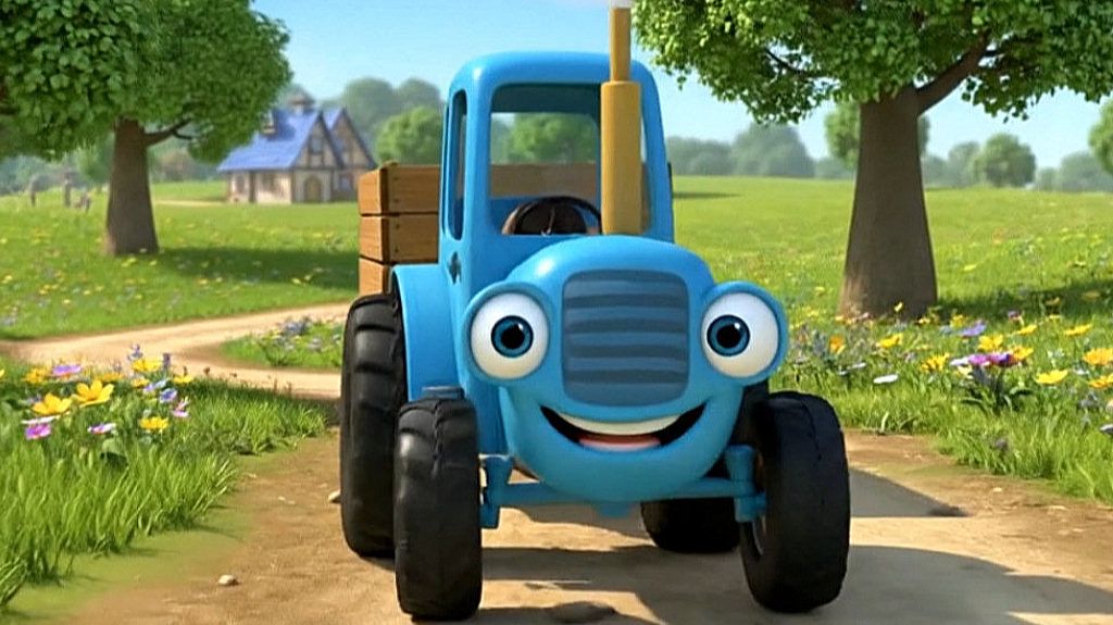 СИНИЙ ТРАКТОР По полям по лесам - Сборник Мультиков для Детей - Песенки и Мультики для детей смотреть онлайн