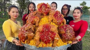 Изумительный рецепт приготовления курицы карри с рисом в моей деревне. Кухня Азии