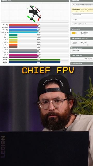 Как настроить стики на аппаратуре #fpv #betaflight смотреть онлайн