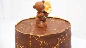 🧸🍫 КАК СДЕЛАТЬ ШОКОЛАДНОГО МИШКУ ЗА 10 МИНУТ: проще, чем кажется! 🎂 Быстрый декор для торта 🧸