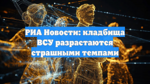 РИА Новости: Кладбища для солдат ВСУ разрастаются страшными темпами