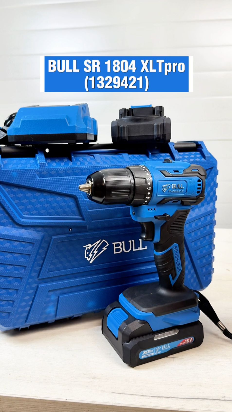 Дрель-шуруповерт аккумуляторная BULL SR 1804 XLTpro (1329421) смотреть онлайн