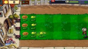 Прохождение игры "Растения против зомби" 3 уровень